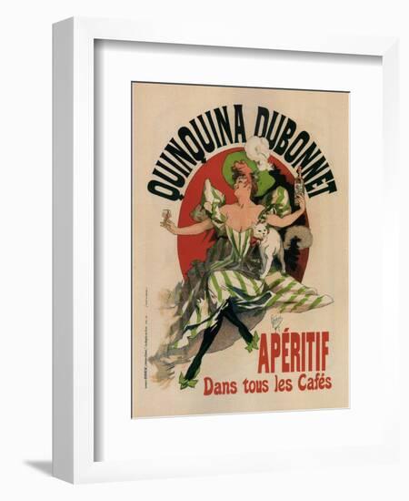 Quinquina Dubonnet-Jules Chéret-Framed Art Print