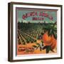 Quinta Amalia Brand - Sonora, Mexico - Citrus Crate Label-Lantern Press-Framed Art Print