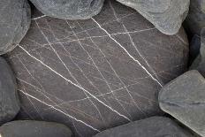 Close-Up of Stone with White Lines on It, Alentejo, Portugal-Quinta-Photographic Print