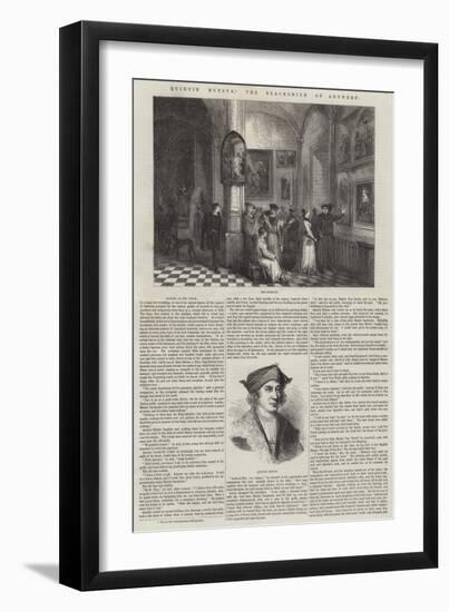 Quintin Metsys, the Blacksmith of Antwerp-null-Framed Giclee Print