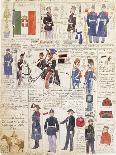 Uniforms of Grand Duchy of Tuscany, Color Plate, 1854-Quinto Cenni-Giclee Print