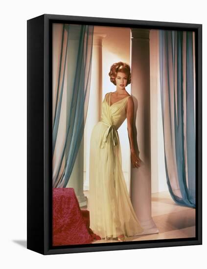 Quinze jours Ailleurs TWO WEEKS IN ANOTHER TOWN by VincenteMinnelli with Cyd Charisse, 1962 (photo)-null-Framed Stretched Canvas