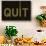 Quit Smoking Message On A Led Screen-wongstock-Stretched Canvas displayed on a wall