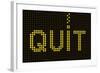 Quit Smoking Message On A Led Screen-wongstock-Framed Art Print