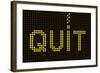 Quit Smoking Message On A Led Screen-wongstock-Framed Art Print