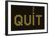 Quit Smoking Message On A Led Screen-wongstock-Framed Art Print