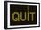 Quit Smoking Message On A Led Screen-wongstock-Framed Art Print