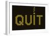 Quit Smoking Message On A Led Screen-wongstock-Framed Art Print