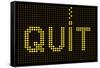 Quit Smoking Message On A Led Screen-wongstock-Framed Stretched Canvas