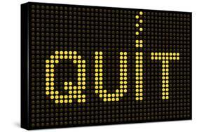 Quit Smoking Message On A Led Screen-wongstock-Stretched Canvas