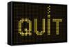 Quit Smoking Message On A Led Screen-wongstock-Framed Stretched Canvas