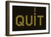 Quit Smoking Message On A Led Screen-wongstock-Framed Premium Giclee Print
