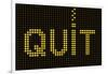 Quit Smoking Message On A Led Screen-wongstock-Framed Art Print