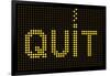 Quit Smoking Message On A Led Screen-wongstock-Framed Art Print