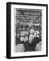 Quite Young Lancashire Mill Girls-null-Framed Photographic Print
