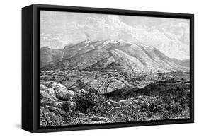 Quito and Mount Pichincha, Ecuador, 1895-null-Framed Stretched Canvas