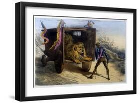 Quixote and Lion-Edmond Morin-Framed Art Print