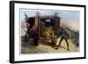 Quixote and Lion-Edmond Morin-Framed Art Print