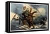 Quixote - Flying Horse-Edmond Morin-Framed Stretched Canvas