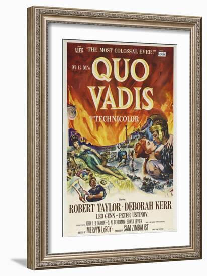 Quo Vadis, 1951, Directed by Mervyn Leroy-null-Framed Giclee Print