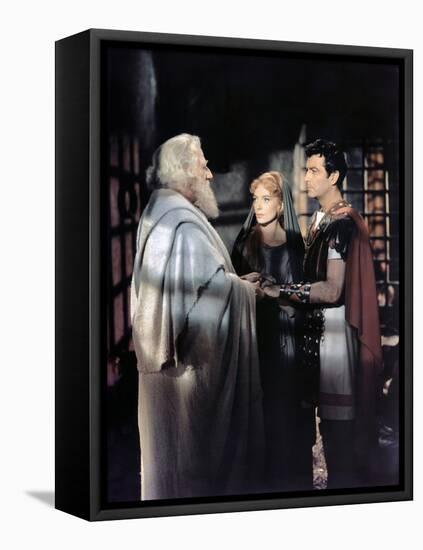 Quo Vadis ? by Mervyn Le Roy with Finlay Currie, Deborah Kerr and Robert Taylor, 1951 (photo)-null-Framed Stretched Canvas