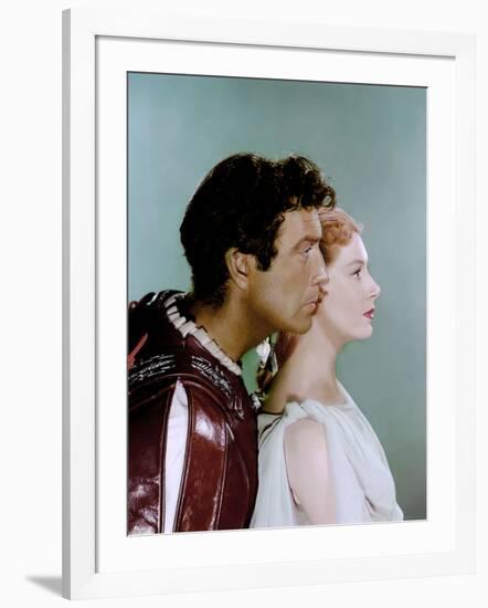 Quo Vadis ? by Mervyn Le Roy with Robert Taylor and Deborah Kerr, 1951 (photo)-null-Framed Photo