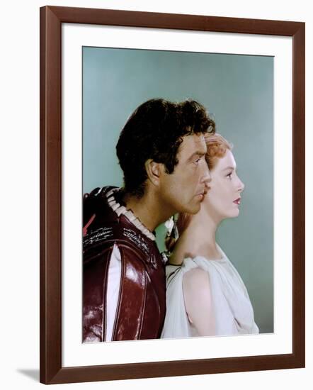 Quo Vadis ? by Mervyn Le Roy with Robert Taylor and Deborah Kerr, 1951 (photo)-null-Framed Photo