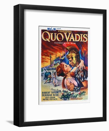 Quo Vadis, Deborah Kerr, Robert Taylor, 1951-null-Framed Art Print