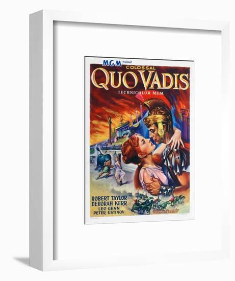 Quo Vadis, Deborah Kerr, Robert Taylor, 1951-null-Framed Art Print