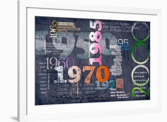 Quotation Timeline-null-Framed Art Print