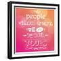 Quote, Inspiration Message, Typographic Background-BlueLela-Framed Premium Giclee Print