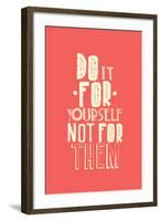 Quote, Inspirational Poster, Typographical Design-Vanzyst-Framed Art Print