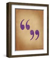 Quote Marks-Jeanne Stevenson-Framed Giclee Print