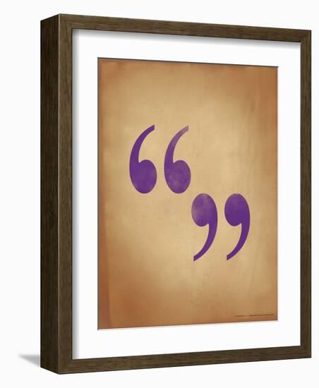 Quote Marks-Jeanne Stevenson-Framed Giclee Print