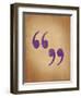 Quote Marks-Jeanne Stevenson-Framed Giclee Print