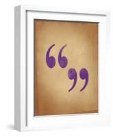 Quote Marks-Jeanne Stevenson-Framed Giclee Print