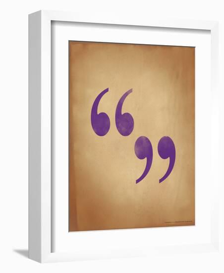 Quote Marks-Jeanne Stevenson-Framed Giclee Print