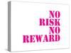 Quote No Risk-Dash of Summer-Stretched Canvas