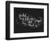 Quote on Beautiful Girl Silhouette-Lelene-Framed Art Print