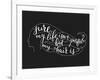 Quote on Beautiful Girl Silhouette-Lelene-Framed Art Print