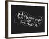 Quote on Beautiful Girl Silhouette-Lelene-Framed Art Print