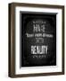 Quote Typographical Design. "Make Your Own Dream Into Reality"-Ozerina Anna-Framed Art Print