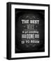 Quote Typographical Design-Ozerina Anna-Framed Art Print