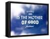 Quote Typographical Poster, Vector Design. Diligence is the Mother of Good Fortune. Smooth Blurre-Ozerina Anna-Framed Stretched Canvas