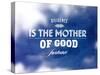 Quote Typographical Poster, Vector Design. Diligence is the Mother of Good Fortune. Smooth Blurre-Ozerina Anna-Stretched Canvas