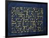 Qur'An Folio (Manuscript on Blue Vellum)-null-Framed Giclee Print