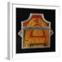 Quran-Holder in Silver, Coral, Wood and Leather, Morocco-null-Framed Giclee Print