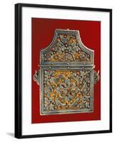 Quran-Holder in Silver, Coral, Wood and Leather, Morocco-null-Framed Giclee Print