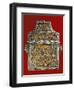 Quran-Holder in Silver, Coral, Wood and Leather, Morocco-null-Framed Giclee Print