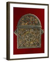 Quran-Holder in Silver, Coral, Wood and Leather, Morocco-null-Framed Giclee Print